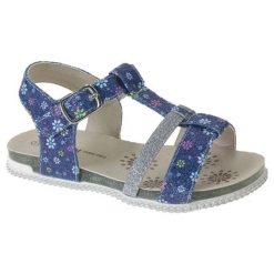 Beppi Sandały Dziewczęce Casual Sandal 28, Ciemnoniebieskie. Niebieskie sandały dziewczęce BEPPI, z materiału, z paskami. Za 101,00 zł.