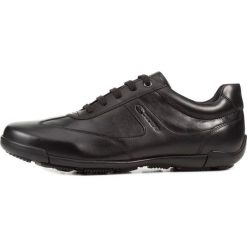 Geox tenisówki męskie Edgware 45 czarne. Czarne trampki męskie Geox, bez wzorów, bez zapięcia. Za 349,00 zł.