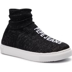 Sneakersy PEPE JEANS - Adams Sock PLS30926 Black 999. Czarne półbuty damskie Pepe Jeans, z jeansu. W wyprzedaży za 209,00 zł.