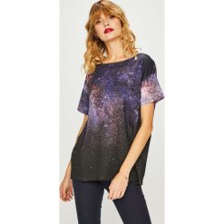 Medicine - Top Sparkles. Czarne bluzki nietoperze marki MEDICINE, s, z bawełny, z okrągłym kołnierzem. Za 49,90 zł.