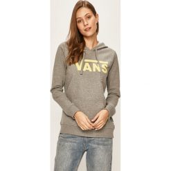 Vans - Bluza. Szare bluzy damskie Vans, s, z nadrukiem, z bawełny, bez rękawów, z kapturem. W wyprzedaży za 249,90 zł.