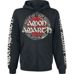 Bluzy damskie: Amon Amarth One Against All Bluza z kapturem rozpinana czarny