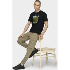 T-shirt męski TSM619 - ciemny granat - Outhorn. Koszulki męskie Outhorn, m, bez wzorów, z bawełny, bez kołnierzyka, bez rękawów. Za 39,99 zł.