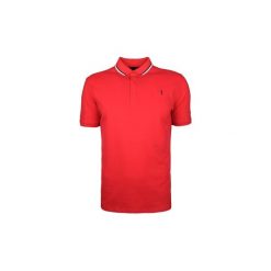 Koszulki polo z krótkim rękawem Trussardi 32T00141 / Polo 3 Bottoni. Czerwone koszulki męskie Trussardi, xl, bez wzorów, polo, z krótkim rękawem, krótkie. Za 199,00 zł.