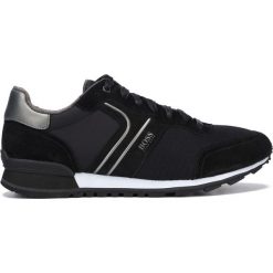 BOSS Hugo Boss Parkour Tenisówki Czarny. Czarne trampki męskie BOSS Hugo Boss, bez wzorów, ze skóry, bez zapięcia. Za 759,95 zł.