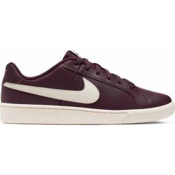 BUTY COURT ROYALE. Czerwone trampki męskie Nike, bez wzorów, ze skóry, bez zapięcia. Za 229,99 zł.