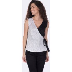 Giorgio Di Mare top damski S czarny. Czarne bluzki damskie Giorgio di Mare, s, bez wzorów, bez kołnierzyka. Za 179,00 zł.