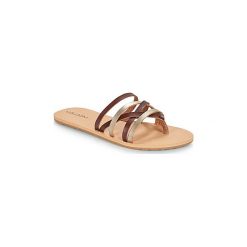 Japonki Volcom LEGACY. Pomarańczowe klapki damskie Volcom, bez wzorów, bez obcasa. W wyprzedaży za 132,30 zł.