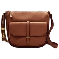 Fossil Damska Torebka Ryder Crossbody Brązowa. Pomarańczowe torebki klasyczne damskie Fossil, bez wzorów, bez dodatków. Za 699,00 zł.