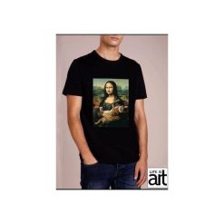 T-shirt : " Mona Lisa 5 ". Białe t-shirty męskie Life is art, s, bez wzorów, bez kołnierzyka. Za 120,00 zł.