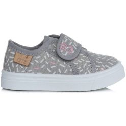 D-D-Step Tenisówki Dziewczęce 30 Szare. Szare trampki dziewczęce D-D-Step, na lato, bez wzorów, bez zapięcia. Za 69,00 zł.