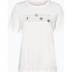 Talk about - T-shirt damski, beżowy. Brązowe t-shirty damskie talk about, z aplikacjami. Za 179,95 zł.