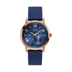Zegarek GUESS - Jax C2004G2 BLUE/ROSE GOLD TONE. Niebieskie zegarki męskie Guess. W wyprzedaży za 529,00 zł.