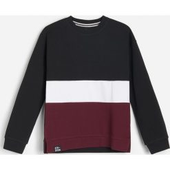 Bluza z łączonych materiałów -. Bluzy męskie Reserved, bez wzorów, z materiału, bez kołnierzyka, bez rękawów, bez kaptura. Za 49,99 zł.