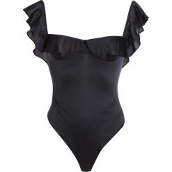 Body i gorsety: For Love & Lemons VIRGO RUFFLE BODYSUIT Body black