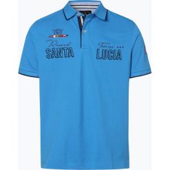 Andrew James Sailing - Męska koszulka polo, niebieski. Niebieskie koszulki męskie Andrew James Sailing, na lato, s, z haftami, z bawełny, sportowe, polo, bez rękawów. Za 129,95 zł.