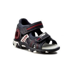 ACTION BOY C15SS007-2 Granatowy. Niebieskie sandały chłopięce Action Boy, ze skóry ekologicznej, bez zapięcia. Za 59,99 zł.