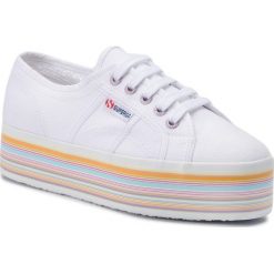 Tenisówki SUPERGA - 2790 Multicolor Cotw S00FCR0 White Multicolor G78. Białe półbuty damskie Superga, bez wzorów, z gumy, bez obcasa, na koturnie, bez zapięcia. W wyprzedaży za 209,00 zł.