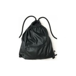 BACKPACK BLACK MATT. Czarne plecaki damskie Agnieszka martini, w paski, ze skóry. Za 79,00 zł.