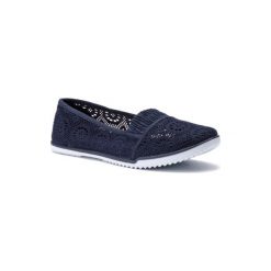 NYLON RED WSJD202-1 Granatowy. Niebieskie trampki i tenisówki damskie Nylon Red, bez wzorów, z nylonu, bez zapięcia. Za 39,99 zł.
