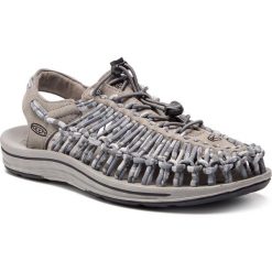 Sandały KEEN - Uneek 1018701 Steel Grey/Magnet. Szare sandały męskie Keen, ze skóry ekologicznej, bez zapięcia. Za 409,95 zł.