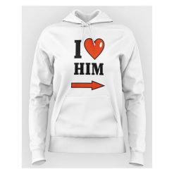 Bluza I love him. Bluzy damskie MegaKoszulki, m, bez wzorów, bez rękawów. Za 64,90 zł.
