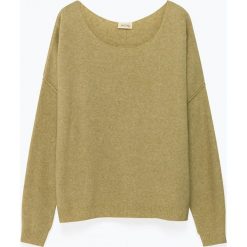 Sweter "Damsville" w kolorze beżowym. Brązowe swetry damskie American Vintage, s, bez wzorów, z wełny, bez rękawów, bez kaptura. W wyprzedaży za 155,95 zł.