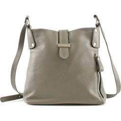 Torebki klasyczne damskie: Skórzana torebka w kolorze taupe – (S)27 x (W)27 x (G)8 cm