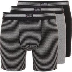 Jockey COTTON STRETCH LONG LEG TRUNK 3 PACK Panty black/grey. Czarne bokserki męskie marki Jockey, z bawełny. Za 159,00 zł.