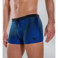 Kąpielówki męskie: Speedo Kąpielówki Męskie Valmilton Asht Am Black/Blue r. 34 (805658C637)