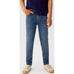 Mango Kids - Jeansy dziecięce Loro 116-164 cm. Zielone spodnie chłopięce Mango Kids, bez wzorów, z elastanu. Za 89,90 zł.