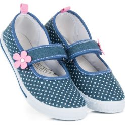 Buty dziecięce: Jeansowe trampki w grochy WHITNEY