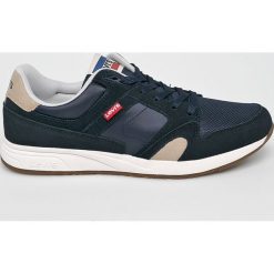 Levi's - Buty Sutter. Niebieskie buty sportowe męskie Levi's®, ze skóry, na sznurówki. Za 369,90 zł.