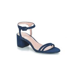 Sandały Esprit Adina Sandal. Niebieskie sandały damskie Esprit, bez wzorów, bez obcasa, bez zapięcia. W wyprzedaży za 188,30 zł.