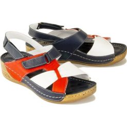ARTIKER RELAKS 48C0541 tommy, sandały damskie. Koturny damskie Artiker Relaks, bez wzorów, ze skóry, bez obcasa, na koturnie, na rzepy. Za 189,90 zł.