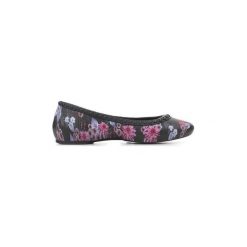 Baleriny Crocs Lina Luxe Flat 203407-02J. Czarne baleriny damskie Crocs, bez wzorów, bez obcasa. Za 101,00 zł.