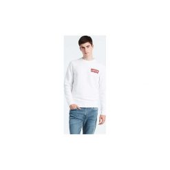 Bluzy Levis 56606 MODERN CREWNECK. Białe bluzy męskie Levi's®, xl, bez wzorów, bez kołnierzyka, bez rękawów, bez kaptura. Za 227,88 zł.