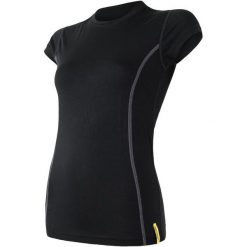 Sensor Koszulka Sportowa Damska Active Black L. Czarne topy sportowe damskie marki Sensor, l. W wyprzedaży za 49,00 zł.