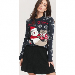Granatowy Sweter Take A Look. Niebieskie bez kategorii other, s. Za 79,99 zł.