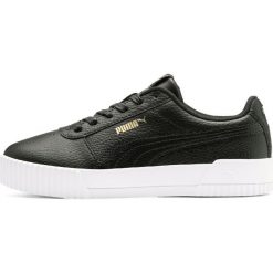 Puma Carina Lux Tenisówki Czarny. Czarne trampki i tenisówki damskie Puma, bez wzorów, ze skóry, bez zapięcia. Za 326,95 zł.