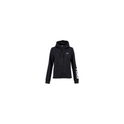 Bluza na zamek z kapturem Gym & Pilates 100 damska. Czarne bluzy damskie Puma, xs, bez wzorów, z bawełny, bez rękawów, z kapturem. Za 169,99 zł.