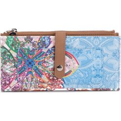 Duży Portfel Damski DESIGUAL - 19SAYP26 5029. Niebieskie portfele damskie marki Desigual, bez wzorów, ze skóry ekologicznej. Za 229,90 zł.