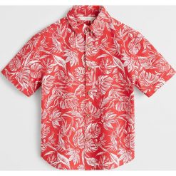 Mango Kids - Koszula dziecięca Palmo 110-164 cm. Czerwone koszule chłopięce Mango Kids, bez wzorów, z bawełny, klasyczne, z klasycznym kołnierzykiem, z długim rękawem, długie. Za 69,90 zł.