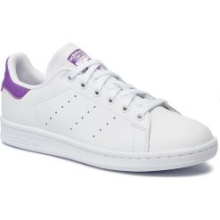 Buty adidas - Stan Smith W EE5864 Ftwwht/Actpur/Ftwwht. Białe buty sportowe damskie Adidas, bez wzorów, ze skóry, sportowe, adidas stan smith. W wyprzedaży za 279,00 zł.