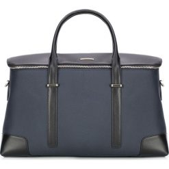 Torba podróżna. Niebieskie torby męskie skórzane Wittchen, w paski, ze skóry, eleganckie, małe. W wyprzedaży za 359,90 zł.