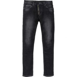 Dżinsy Skinny Fit Straight bonprix czarny denim "used". Czarne jeansy męskie bonprix, m, bez wzorów. Za 49,99 zł.