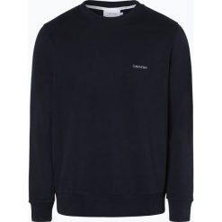 Calvin Klein - Męska bluza nierozpinana, niebieski. Niebieskie bluzy męskie Calvin Klein, xxl, bez wzorów, klasyczne, z klasycznym kołnierzykiem, bez rękawów, bez kaptura. Za 379,95 zł.