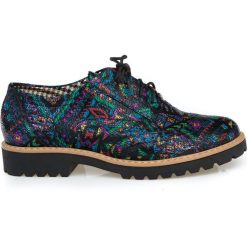 Półbuty - skóra naturalna - model 258 - kolor indian. Półbuty damskie Zapato, bez wzorów, ze skóry, bez obcasa, bez zapięcia. W wyprzedaży za 173,40 zł.