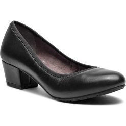 Półbuty JANA - 8-22305-21 Black Nappa 022. Czarne półbuty damskie marki Jana, bez wzorów, ze skóry ekologicznej, bez obcasa, na obcasie, bez zapięcia. W wyprzedaży za 189,00 zł.