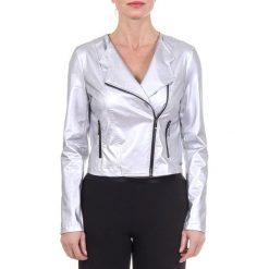 Kurtka w kolorze srebrnym. Szare kurtki damskie V Italia by Versace, l, bez wzorów, bez kaptura. W wyprzedaży za 369,95 zł.